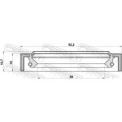 Driveshaft Seal Ring FEBEST 95IAY-40521011R OE Ref 3231A038