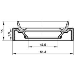 Joint d'arbre de boîte de transfert FEBEST 95JAS-45611015L pour MITSUBISHI FEBEST
