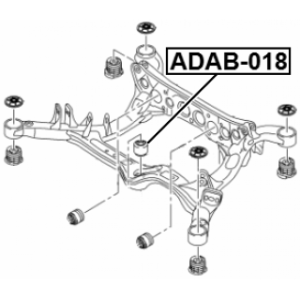 Silentbloc de traverse arrière FEBEST ADAB-018 pour AUDI 8K0599381H FEBEST