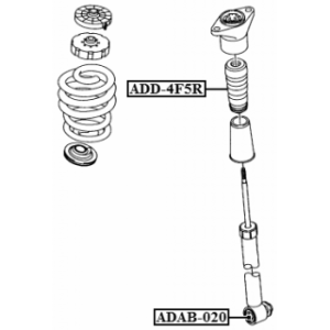 Butée de suspension arrière FEBEST ADD-4F5R pour AUDI A6, A4 FEBEST