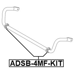 Stabiliser Bush Kit FEBEST ADSB-4MF-KIT OE Ref 4M0411305A FEBEST