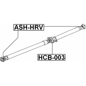 Joint universel d'arbre de transmission FEBEST ASH-HRV pour HONDA HR-V FEBEST