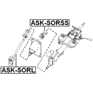 Arbre de direction intermédiaire inférieur FEBEST ASK-SORL pour KIA SORENTO FEBEST