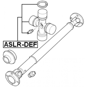 Joint de cardan transversal FEBEST ASLR-DEF pour LAND ROVER, RENAULT 1798134 FEBEST