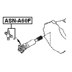 Joint universel d'arbre de transmission transversal FEBEST ASN-A60F pour JEEP et plus encore... FEBEST