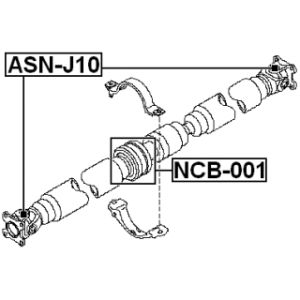 Joint universel d'arbre de transmission FEBEST ASN-J10 pour VOLVO et autres... FEBEST