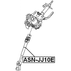 Arbre de direction intermédiaire inférieur FEBEST ASN-JJ10E pour NISSAN FEBEST