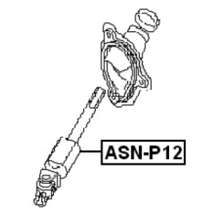 Arbre de direction intermédiaire inférieur FEBEST ASN-P12 pour NISSAN PRIMERA FEBEST