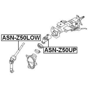 Arbre de direction intermédiaire supérieur FEBEST ASN-Z50UP pour NISSAN, INFINITI FEBEST