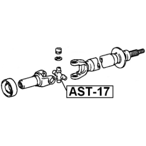 Joint universel d'arbre de transmission FEBEST AST-17 pour TOYOTA 04371-30020 FEBEST