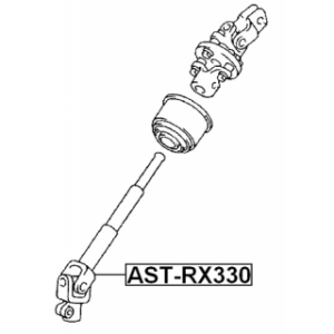 Arbre de direction intermédiaire inférieur FEBEST AST-RX330 pour LEXUS RX FEBEST