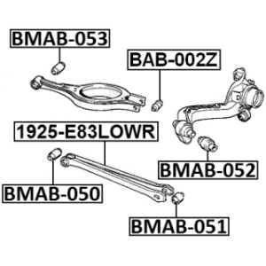 Bague flottante FEBEST, fusée de suspension arrière BAB-002Z pour BMW FEBEST