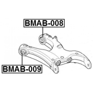 Silentbloc FEBEST, bras de suspension inférieur arrière BMAB-009 pour BMW X5, X6 FEBEST