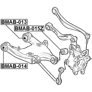 Bushing, Rear Lower Control Arm FEBEST BMAB-014 OE Ref 33324062630 FEBEST