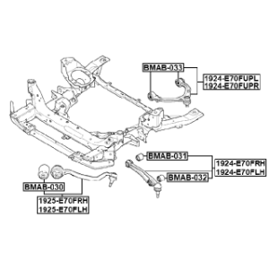 Silentbloc de bras de suspension supérieur avant FEBEST BMAB-033 pour BMW X5, X6 FEBEST