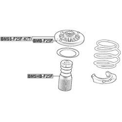 Roulement d'amortisseur FEBEST BMB-F25F pour BMW et autres... FEBEST