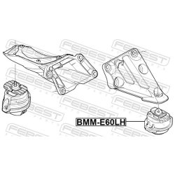 Support moteur FEBEST BMM-E60LH pour BMW Série 5, référence OE 22116769285 FEBEST