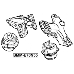 Support moteur FEBEST BMM-E70N55 pour BMW X5, X6 22116781002 FEBEST
