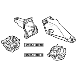 Support moteur FEBEST BMM-F30LH pour BMW 22116856183 FEBEST