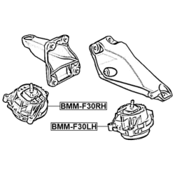 Support moteur FEBEST BMM-F30RH pour BMW 22116856184 FEBEST