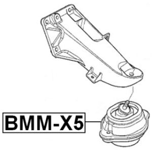 Support moteur avant FEBEST (hydraulique) BMM-X5 pour BMW X5 FEBEST