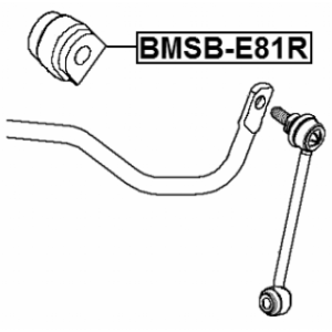 Silentbloc de barre stabilisatrice arrière FEBEST BMSB-E81R pour BMW 33556761002 FEBEST