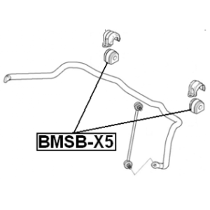 Silentbloc de barre stabilisatrice avant FEBEST BMSB-X5 pour BMW X5 FEBEST