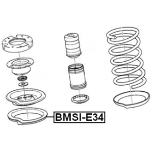 Ressort de siège supérieur FEBEST BMSI-E34 pour BMW 31331124654 FEBEST