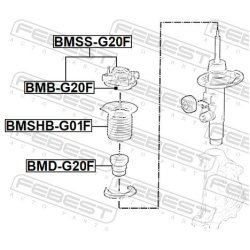 Support de jambe de force FEBEST BMSS-G20F pour BMW OE 31306889272 FEBEST