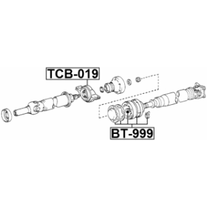 Soufflet de joint homocinétique d'arbre de transmission FEBEST BT-999 pour TOYOTA 04373-12010 FEBEST