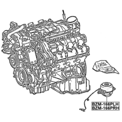 Support moteur FEBEST BZM-166PRH pour MERCEDES 1662405917 FEBEST