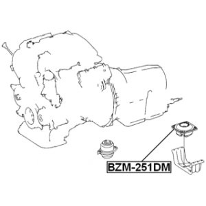 Support de transmission FEBEST BZM-251DM pour MERCEDES 1642400818 FEBEST