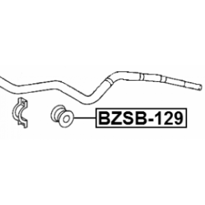 Silentbloc de barre stabilisatrice FEBEST BZSB-129 pour MERCEDES 1293230085 FEBEST