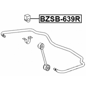 Silentbloc de barre stabilisatrice arrière FEBEST BZSB-639R pour MERCEDES VIANO, VITO FEBEST