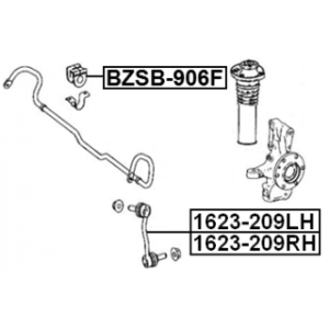 Front Stabilizer Bar Bush FEBEST BZSB-906F OE Ref 9063233685 FEBEST