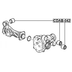 Support de différentiel FEBEST CDAB-042 pour CADILLAC, CHEVROLET, GMC FEBEST