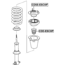 Tampon de suspension en caoutchouc FEBEST CDD-ESCIIIF pour CADILLAC et plus encore... FEBEST