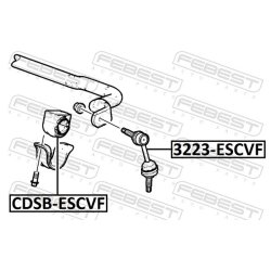 Support de barre stabilisatrice FEBEST CDSB-ESCVF pour CADILLAC et plus encore... FEBEST