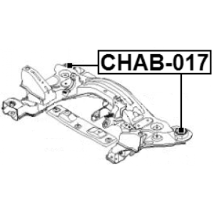 Silentbloc arrière de berceau FEBEST CHAB-017 pour CHEVROLET OPTRA FEBEST