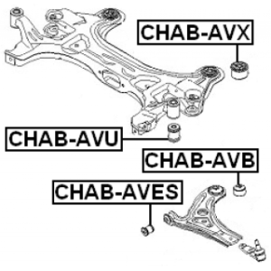 Silentbloc avant de berceau moteur FEBEST CHAB-AVU pour CHEVROLET AVEO FEBEST