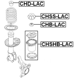 Butée de compression d'amortisseur avant FEBEST CHD-LAC pour CHEVROLET OPTRA FEBEST