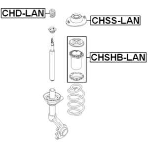 Support d'amortisseur avant FEBEST CHSS-LAN pour DAEWOO LANOS FEBEST