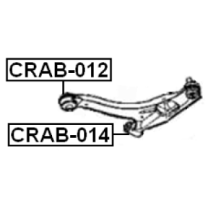 Silentbloc de bras de suspension avant FEBEST CRAB-014 pour CHRYSLER et autres... FEBEST