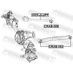 Support de bras de suspension arrière FEBEST CRAB-086 pour JEEP FEBEST
