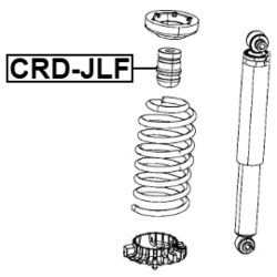 Butée de suspension en caoutchouc FEBEST CRD-JLF pour JEEP WRANGLER FEBEST