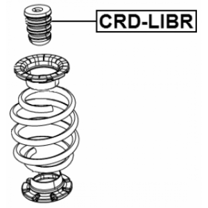 Butée de suspension arrière FEBEST CRD-LIBR pour DODGE, JEEP 52125396AB FEBEST