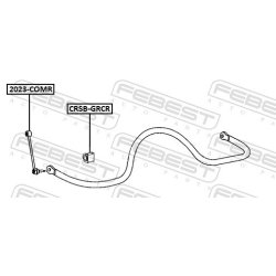 Support de barre stabilisatrice FEBEST CRSB-GRCR pour JEEP OE 52124194AB FEBEST