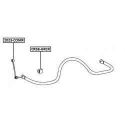 Support de barre stabilisatrice FEBEST CRSB-GRCR pour JEEP OE 52124194AB FEBEST