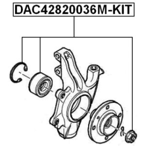 Roulement de roue avant FEBEST DAC42820036M-KIT pour CITROËN, PEUGEOT, DS VKBA3584 FEBEST