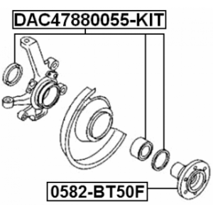 Front Wheel Bearing FEBEST DAC47880055-KIT OE Ref 4432022 FEBEST